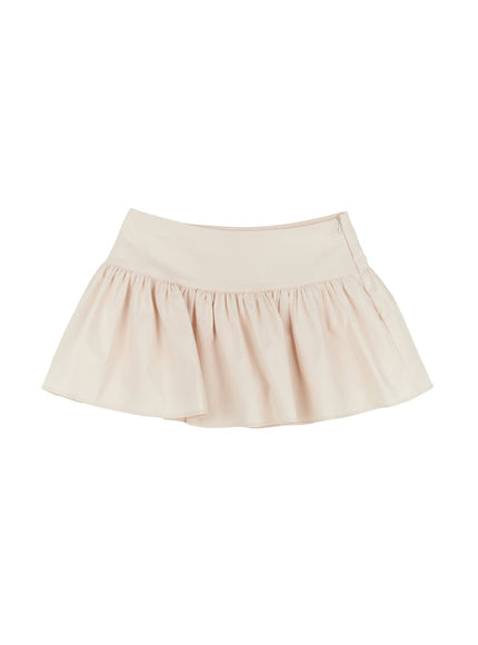 flared-mini-skirt-iu504 / Beige