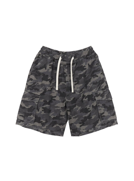 mens-camo-cargo-shorts-iy508 / Black