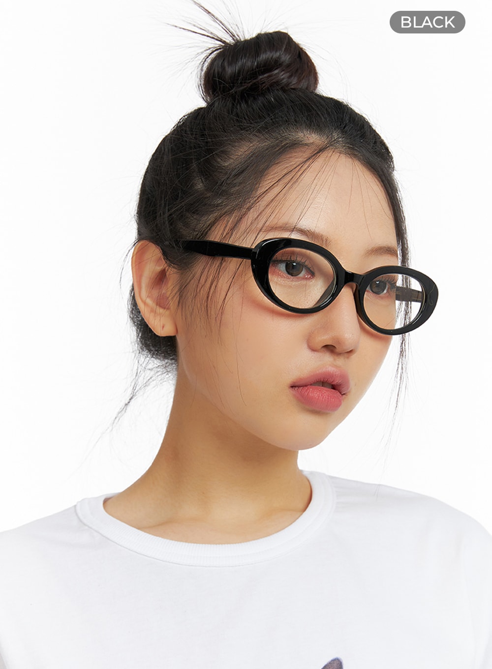 transparent-frame-glasses-if421 / Black