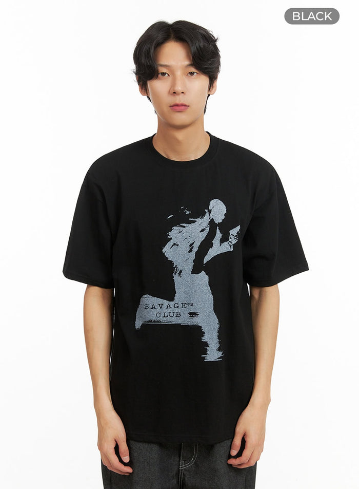 mens-graphic-t-shirt-iy416 / Black