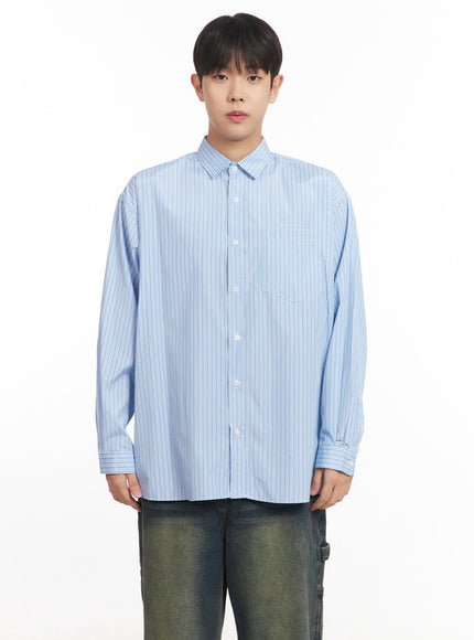 Men's Classic Stripe Collared Shirt IM527