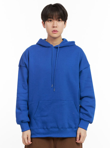 mens-cozy-fleece-lined-hoodie-ij517 / Blue