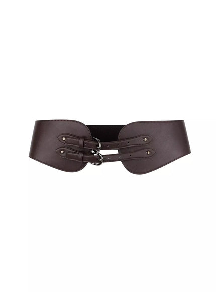 high-waist-double-corset-belt-in507 / Brown