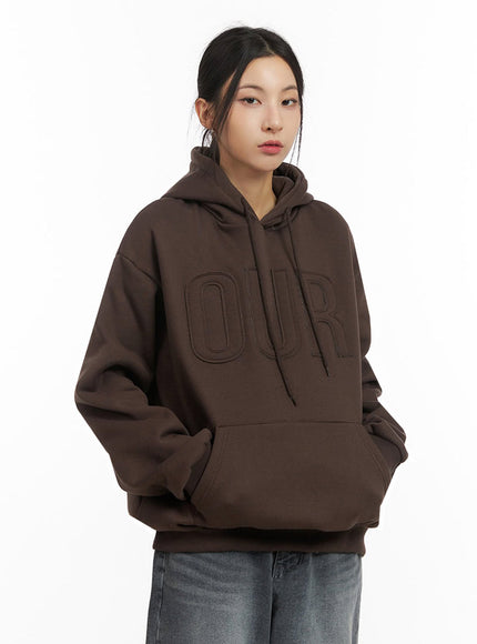 Oversized Embroidered Hoodie IJ503