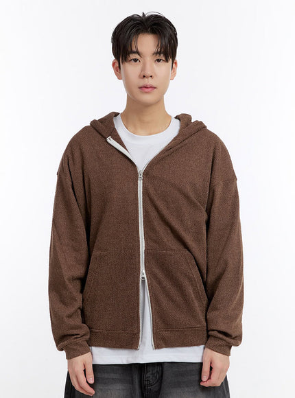 Men's Cozy Zip-Up Hooded Jacket IF528