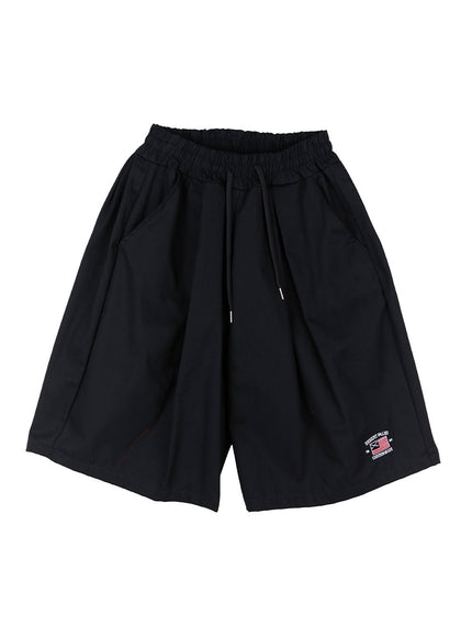 mens-custom-embroidered-sweat-shorts-iu518 / Dark blue