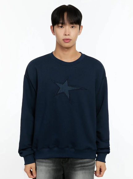 mens-graphic-sweatshirt-in506 / Dark blue