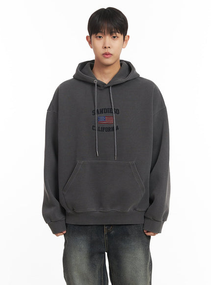 mens-san-diego-oversized-hoodie-im514 / Dark gray