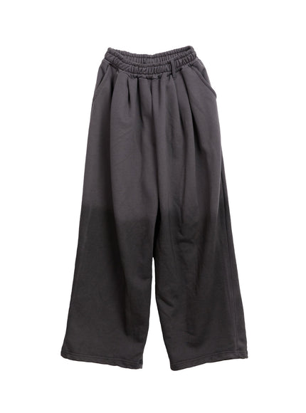 mens-gradient-pintuck-sweatpants-if528 / Dark gray