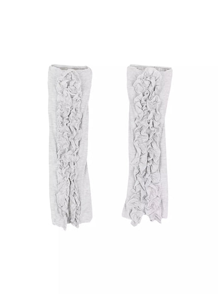 ruffle-legwarmers-iu524 / Gray