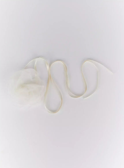 corsage-neck-scarf-im504 / Light beige