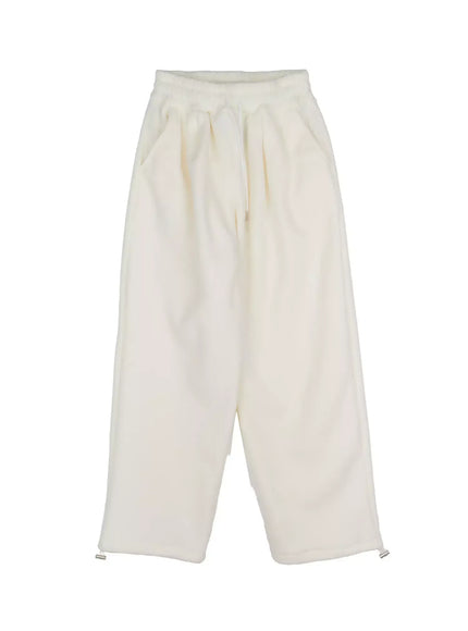 kessler-fleece-wide-leg-sweatpants-in528 / Light beige