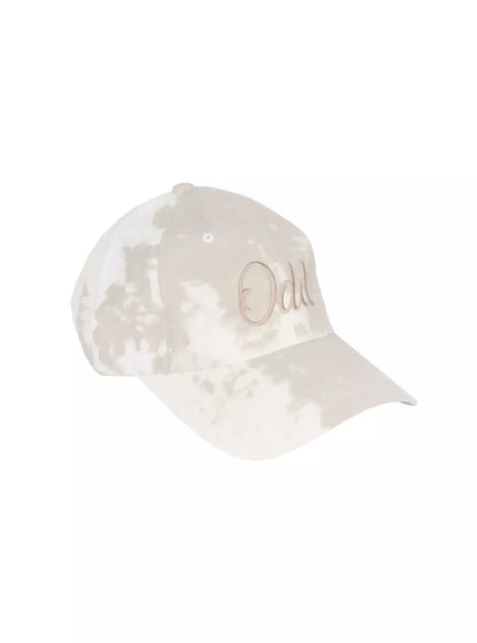tie-dye-embroidered-baseball-cap-ic503 / Light beige