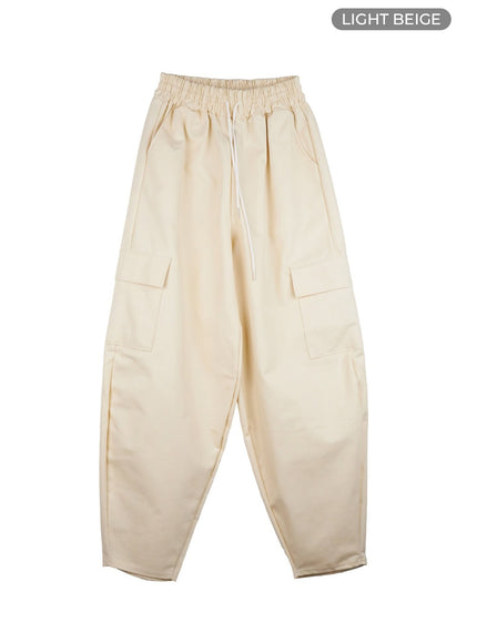 mens-pocket-cargo-jogger-pants-io420 / Light beige