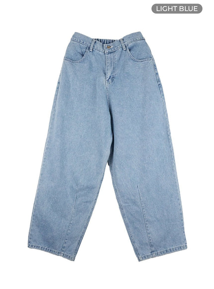 mens-loose-fit-cotton-pants-ig402 / Light blue