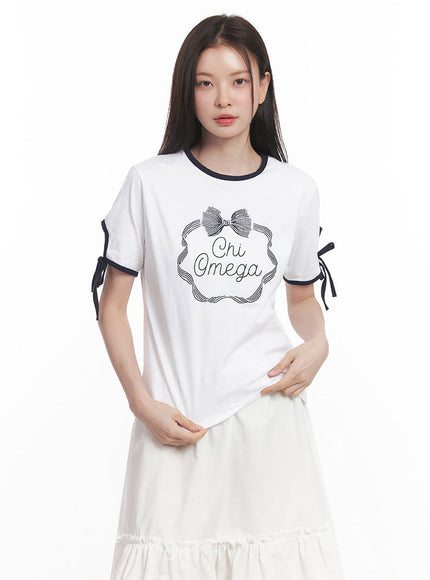 Ribbon Cut Graphic T-Shirt IY509