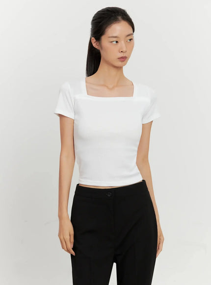 classic-square-neck-top-il528 / White