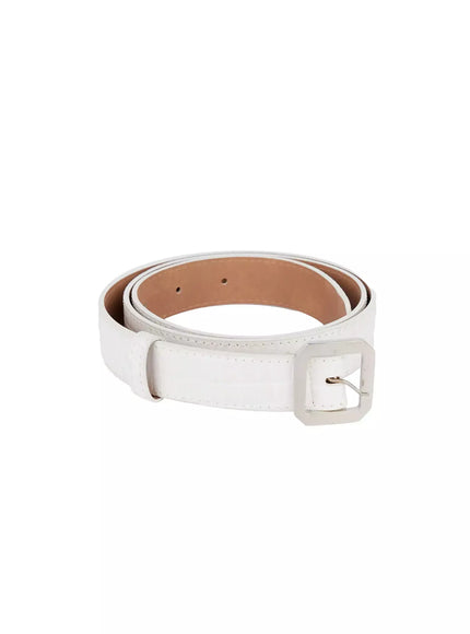 Square Buckle Textured Belt IJ509