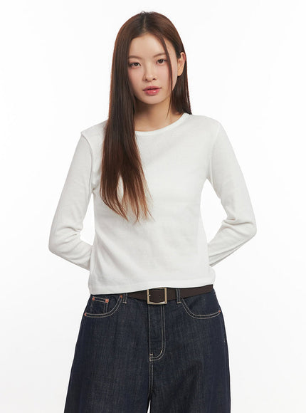 Essential Round Neck Long Sleeve Top IM514