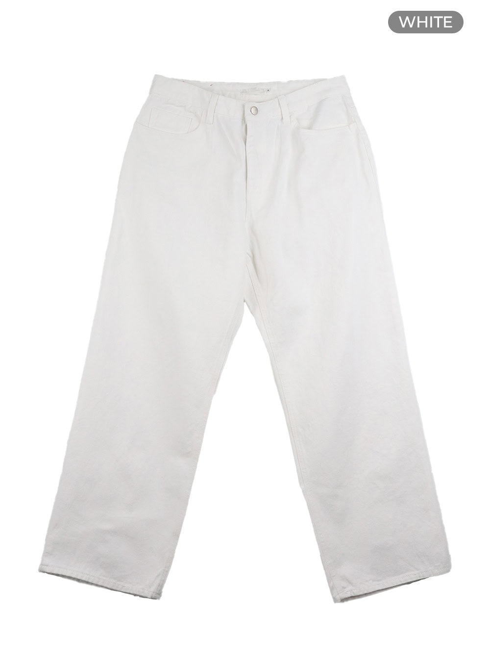 mens-cotton-wide-fit-pants-iy402 / White