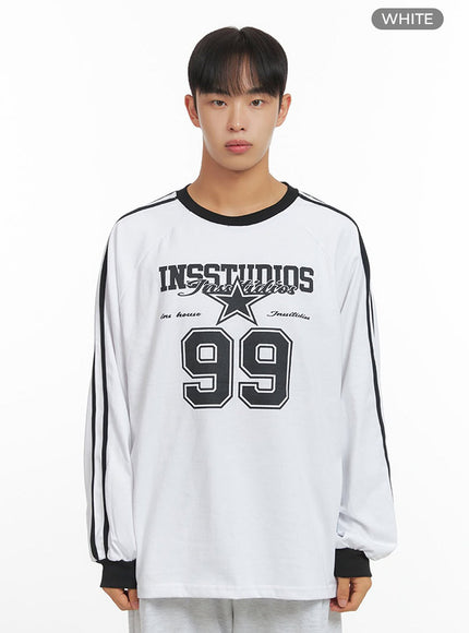 mens-raglan-graphic-oversize-t-shirt-io420 / White