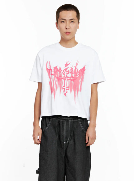 mens-urban-flame-graphic-tee-ig511 / White
