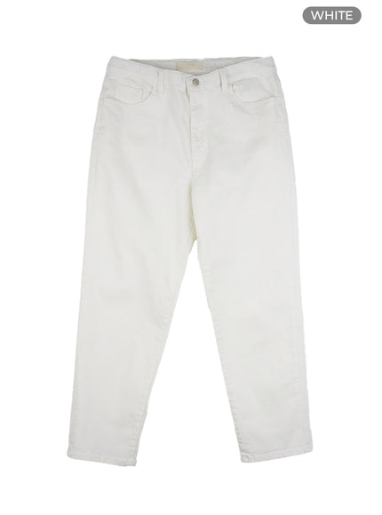 mens-solid-straight-fit-cottonn-pants-is413 / White