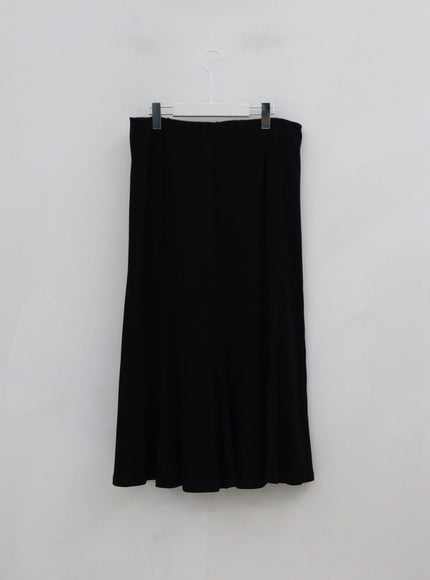 Plus Mermaid Line Long Bending Skirt IO06