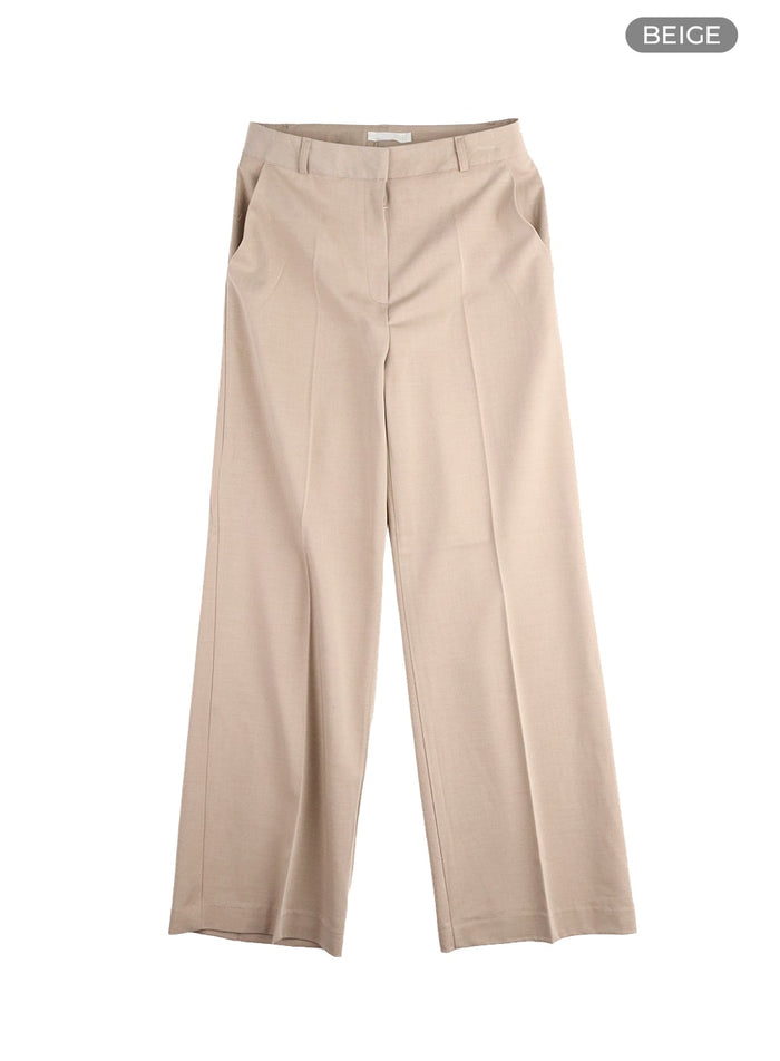 basic-wide-trousers-im414 / Beige