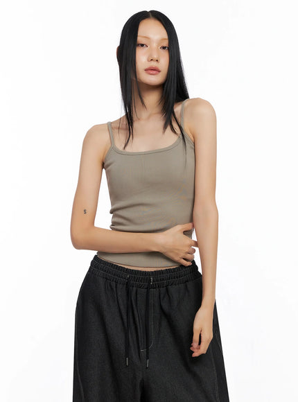 classic-square-neck-tank-top-co516 / Beige