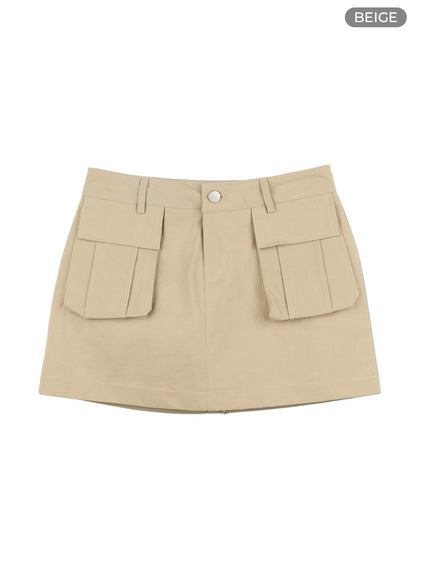 cargo-mini-skort-ia417 / Beige