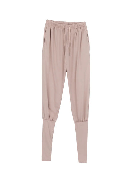 cotton-leg-warmer-sweat-shorts-iy515 / Beige