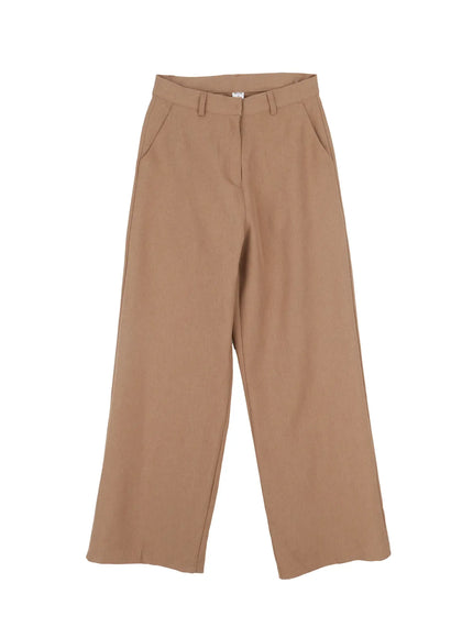 Straight Fit Wide Slacks IF525