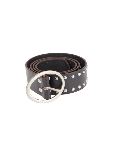 Twin Stud Faux-Leather Belt IY502