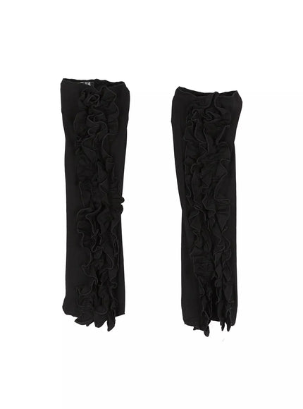 ruffle-legwarmers-iu524 / Black