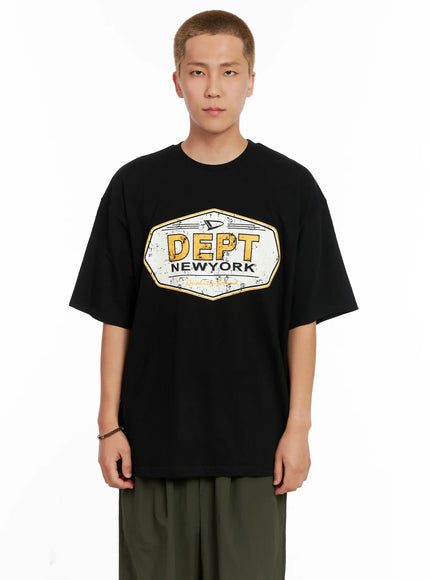 mens-dept-new-york-graphic-tee-il518 / Black