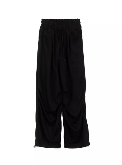 Pintuck Wide Leg Sweatpants IS508