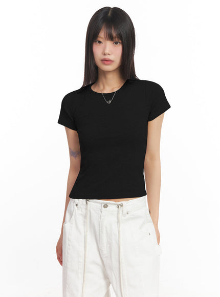 essential-cotton-crop-tee-ia528 / Black