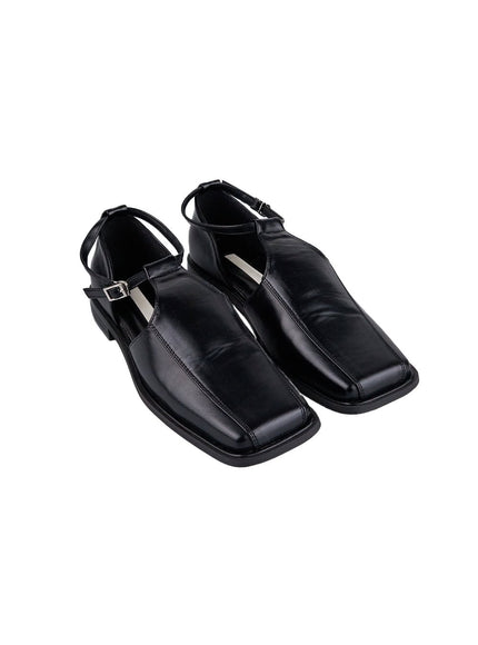 Buckled Cut-Out Loafers IF505