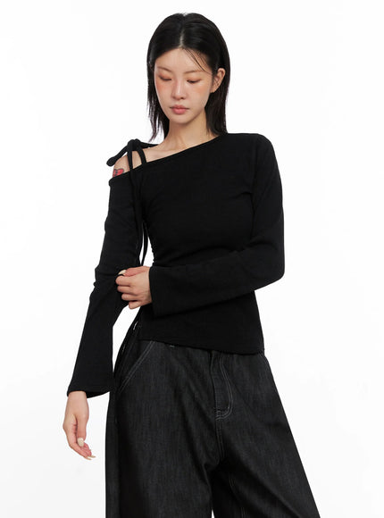 Asymmetric String Tie Top IS515