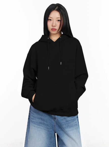 relaxed-fit-hoodie-ia507 / Black