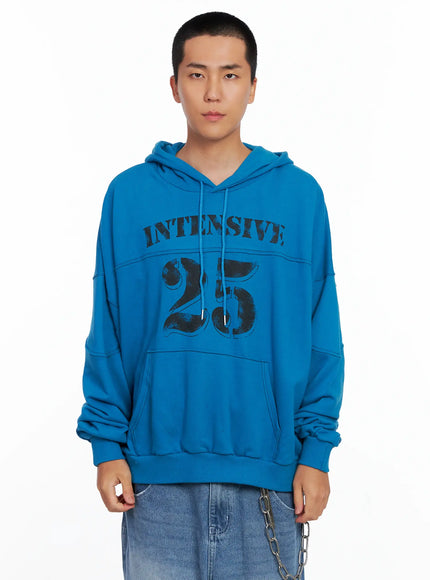 mens-stitched-graphic-hoodie-is510 / Blue
