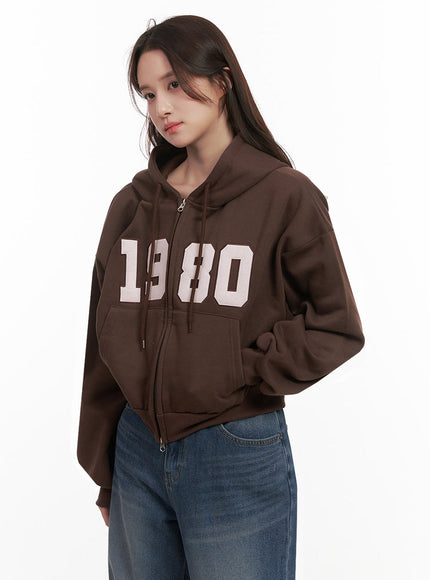 Casual Embroidered Hooded Crop Jacket IJ510