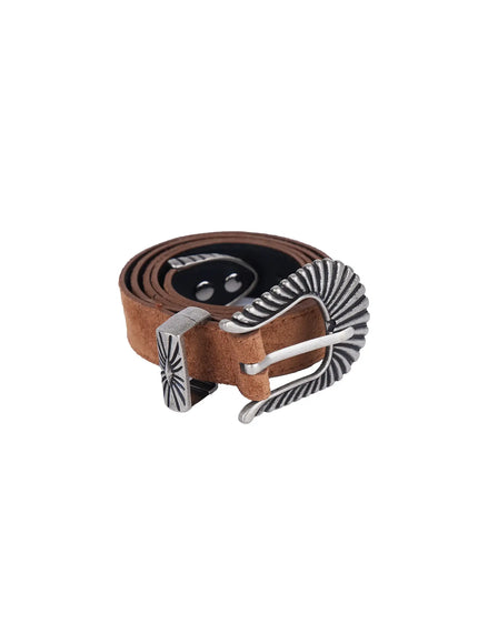 mens-western-belt-il518 / Dark beige