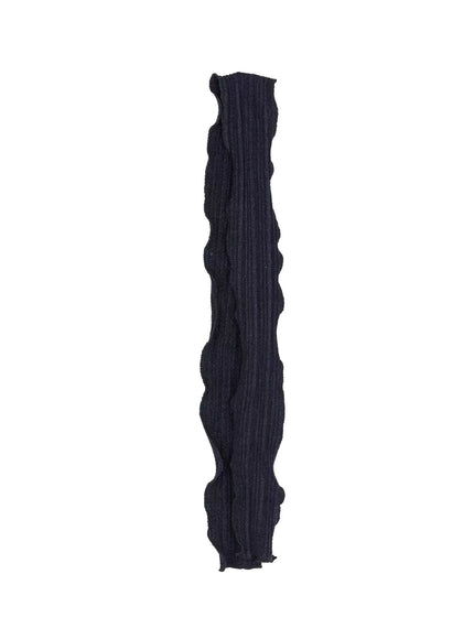 lettuce-edge-scarf-iu524 / Dark blue