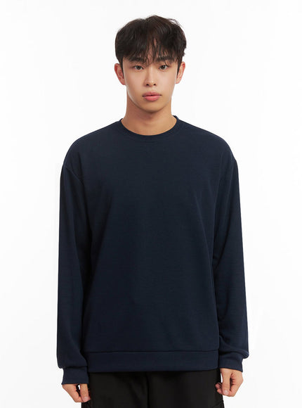 mens-basic-long-sleeve-tee-id427 / Dark blue