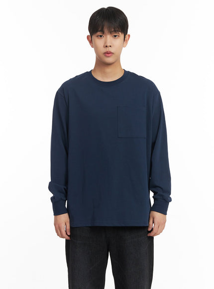 mens-essential-pocket-sweatshirt-im514 / Dark blue