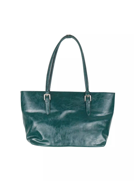 chic-buckle-detail-shoulder-bag-iu512 / Dark blue