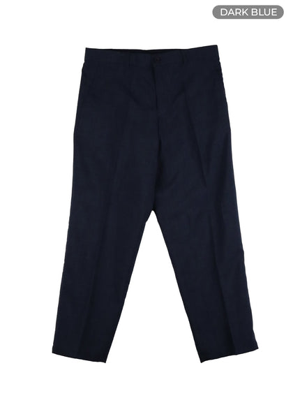 mens-basic-tailored-pants-iy431 / Dark blue