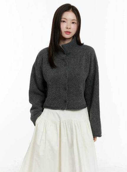 cropped-cardigan-id510 / Dark gray